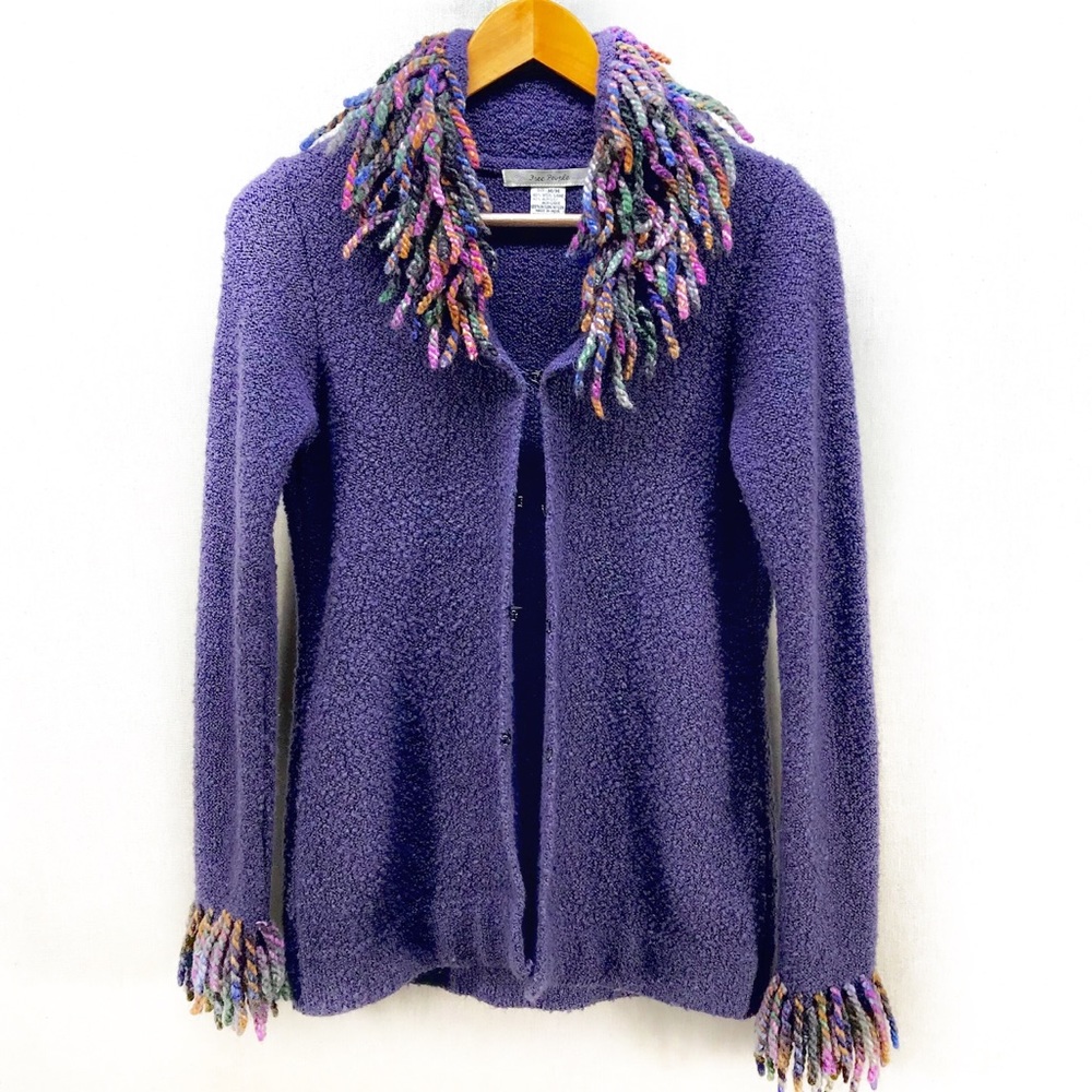 Very RARE Vintage Free People Fringed Sweater/Coat